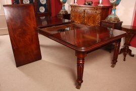 02972d - 3-English-Regency-Dining-Table-&-10-Ballon-Back-Chairs-10